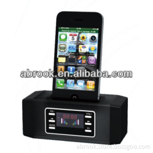 Mini phone docking station speaker for iPhone/iPod/iTouch